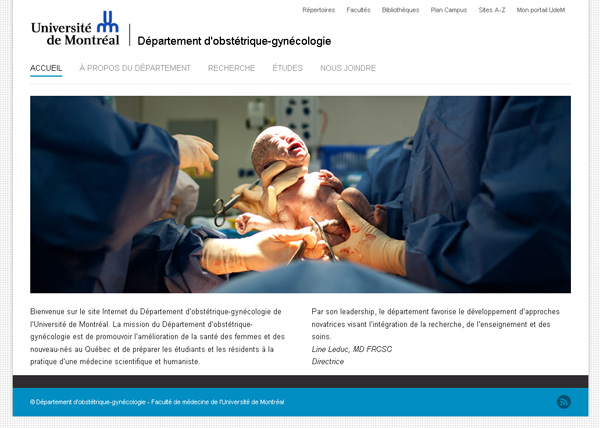 Département d'obstétrique-gynécologie