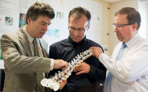 Hubert Labelle en compagnie de Carl-Éric Aubin et Alain Moreau