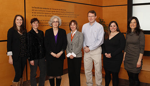 Annie Janvier, Nathalie Gaucher, Yvette Lajeunesse, Hélène Boisjoly, Antoine Payot, Julie Cousineau et Marie-Ève Bouthillier